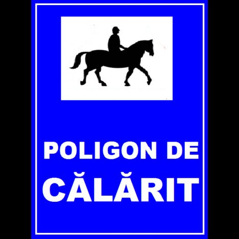 Placuta pentru poligon de calarit